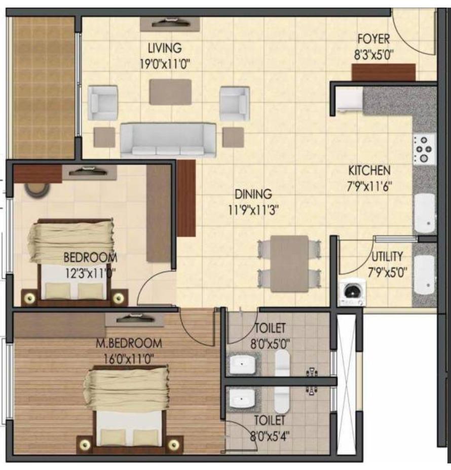 Sumadhura Silver Ripples